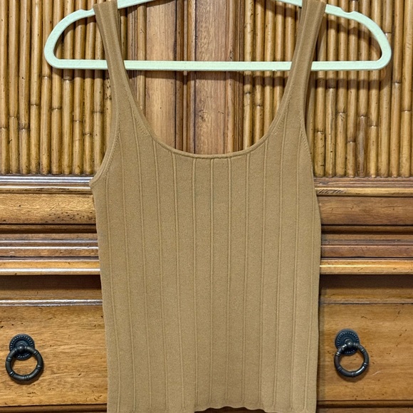 J. Crew Ribbed Brown Tank Top - Picture 4 of 9
